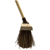 10.5" Newman and Cole Bass & Cane Broom Head with Plastic Bracket and Wooden Handle